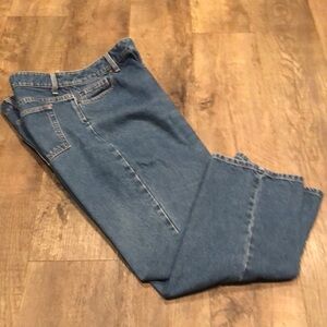L.L. Bean Classic Fit Straight‎ High Waist Petite Jeans
